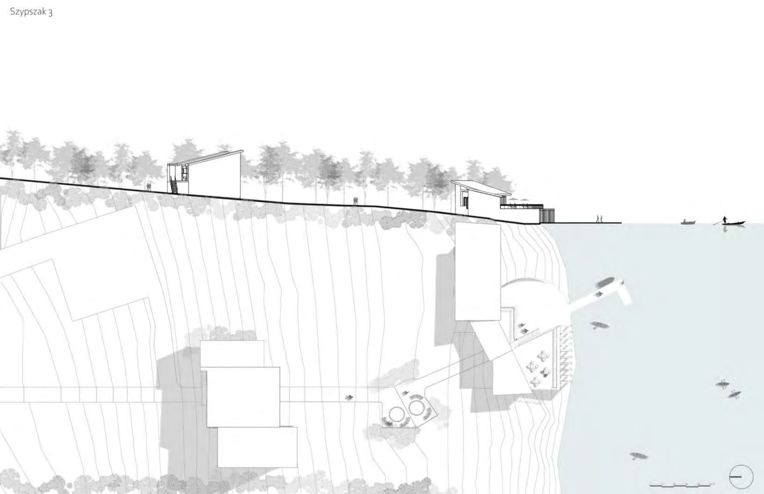 Spofford Lake Boathouse — site plan
