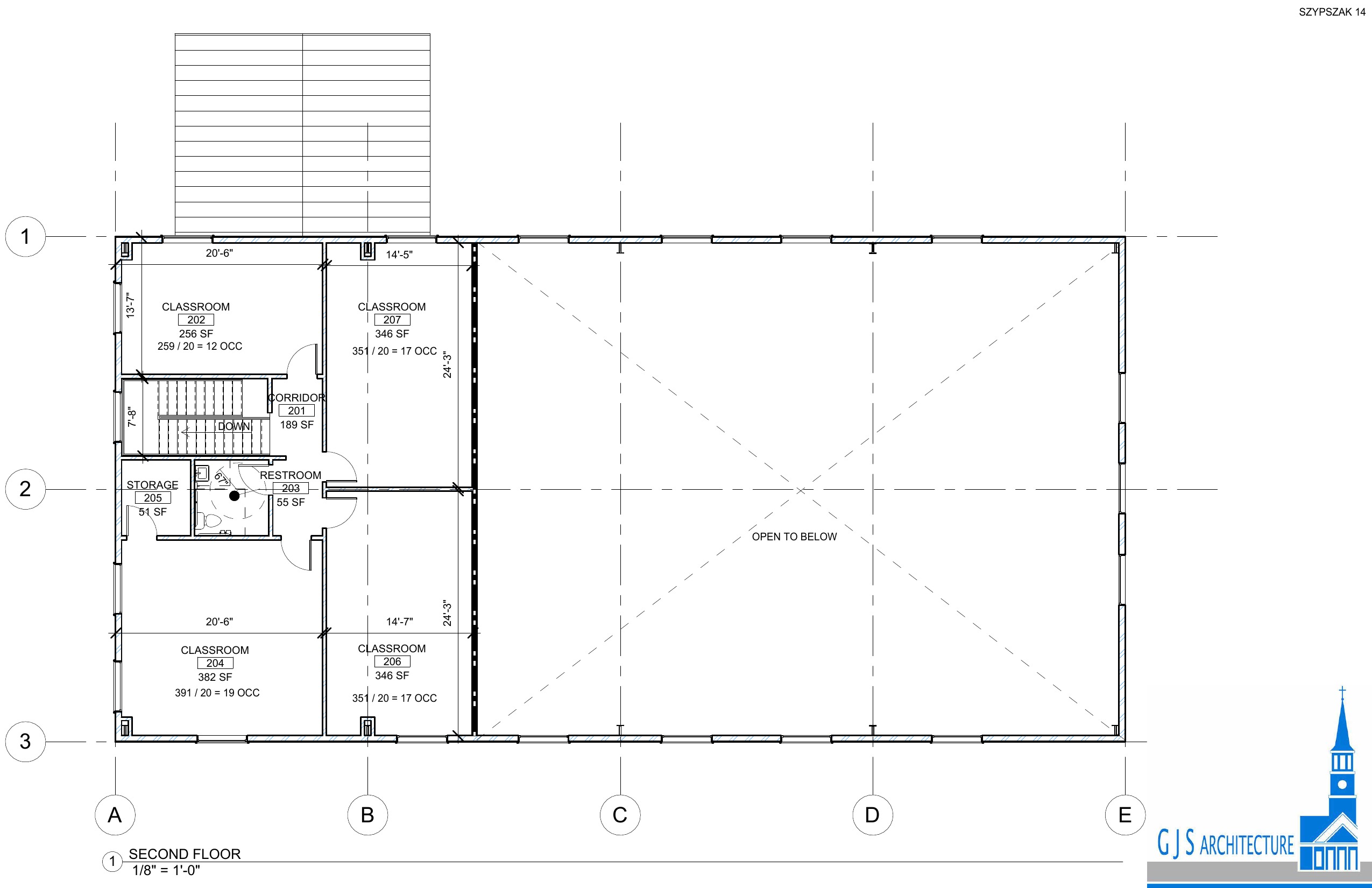 Iglesia Pentecostes Betel — second floor plan